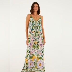 FARM Rio Brazil Garden Tapestry Floral Maxi Dress Size (P=Small) NWT